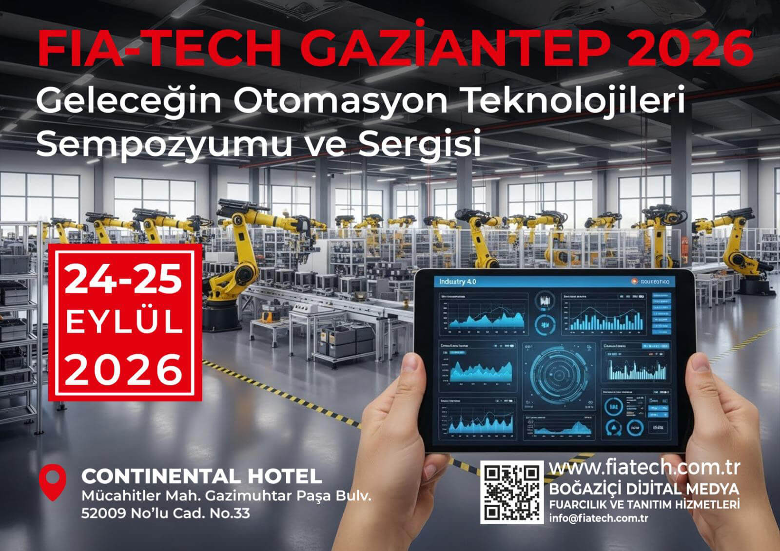 Fia Tech Gaziantep Otomasyon Fuarı – 24/25 EYLÜL 2026